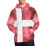 Denmark Flag  All Over Print Hoodie A1