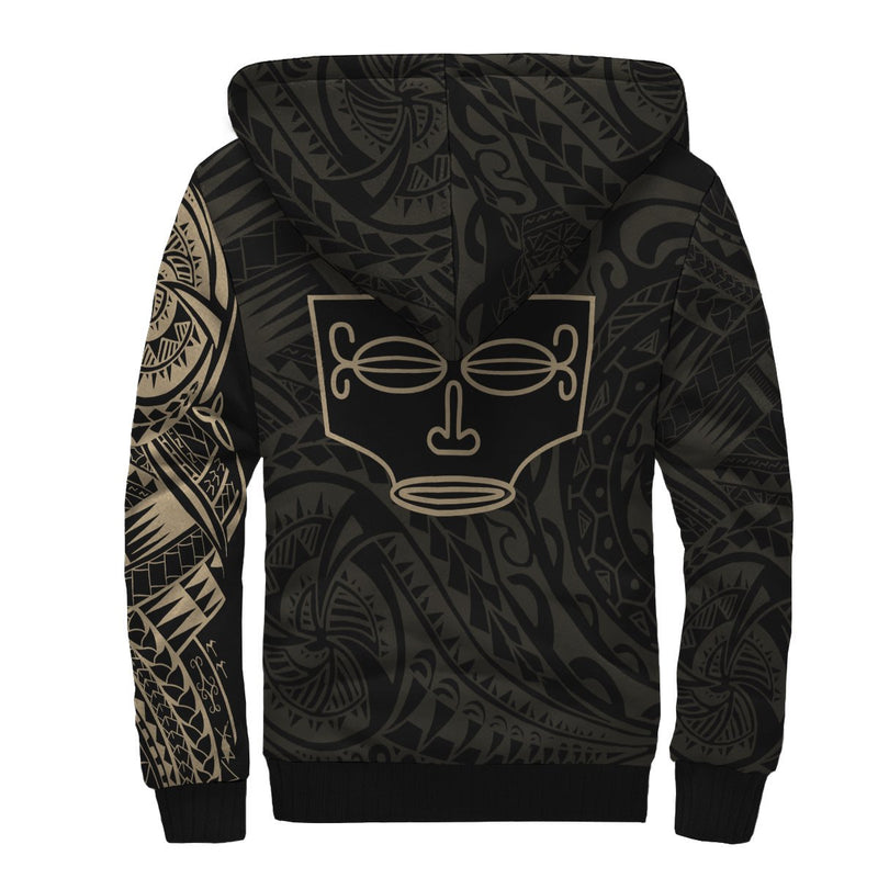 Marquesas Islands Tattoo Style - Sherpa Hoodie A7