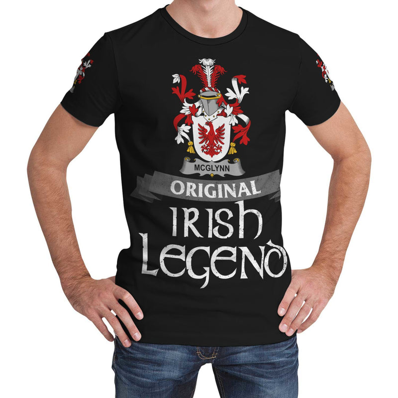 McGlynn or Glynn Ireland T-Shirt - Original Irish Legend A7