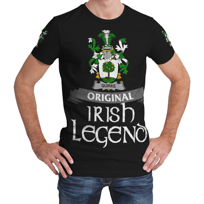 Quirke or O'Quirke Ireland T-Shirt - Original Irish Legend A7