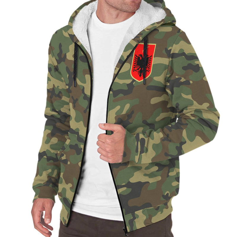 Albania Sherpa Hoodie Camo (Women's/Men's) A7