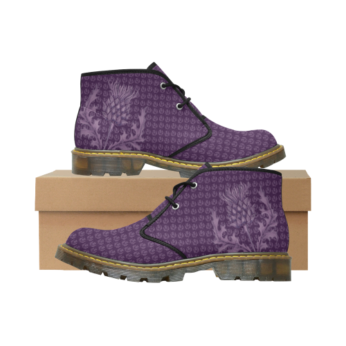 Scotland Nubuck Chukka Boots - Scottish Thistle Purple Edition A7
