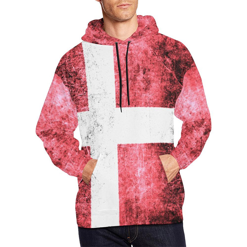 Denmark Flag  All Over Print Hoodie A1