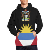 Antigua And Barbuda Hoodie - Flag And Coat Of Arms - Bn04
