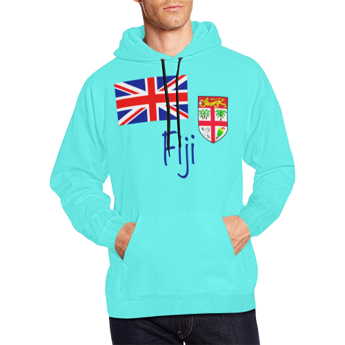 Fiji Flag And Coat Of Arms All Over Print Hoodies - Nn4