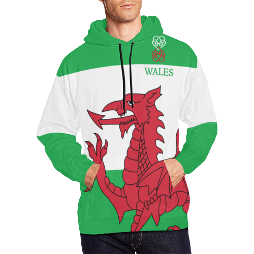 Wales Flag And Dragon Hoodie H7