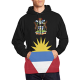 Antigua And Barbuda Hoodie - Flag And Coat Of Arms - Bn04