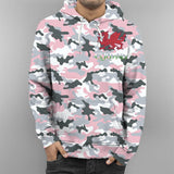 Cymru Wales Hoodie 04 - Camo Hoodie - BN02