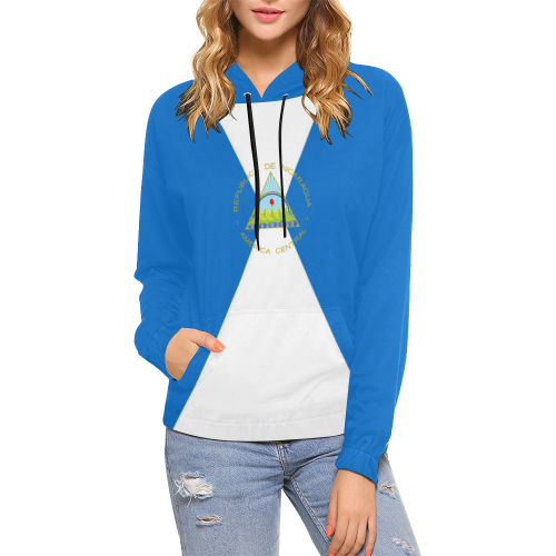 Nicaragua Hoodie - Nicaragua Flag A16