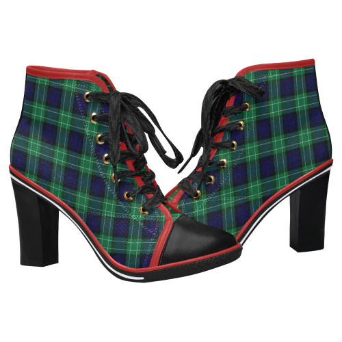 Tartan Heel - Abercrombie Tartan Chunky Heel A9