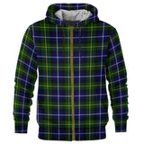Tartan Zip Hoodie - Macneill Of Barra Modern A9