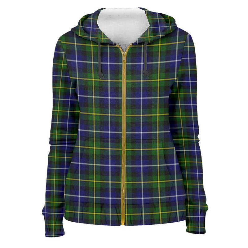 Tartan Zip Hoodie - Macneill Of Barra Modern A9