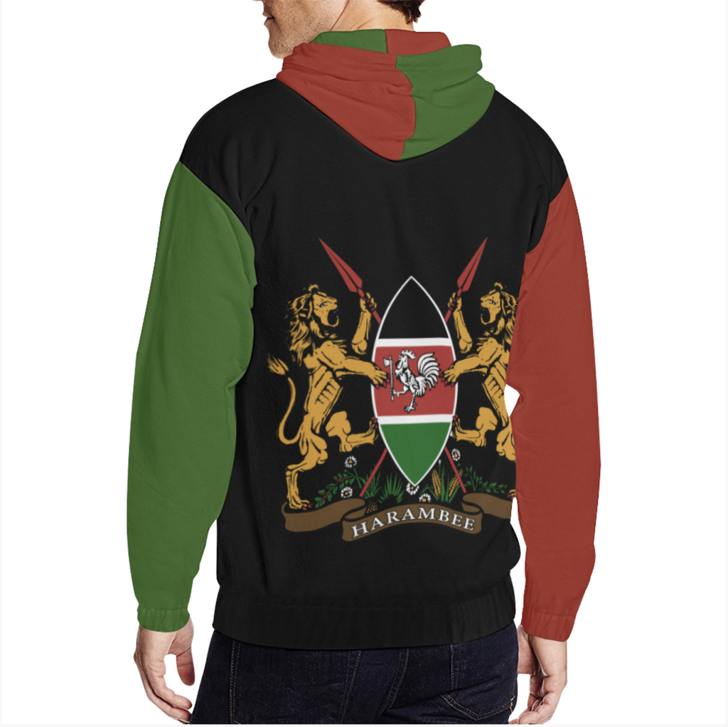 Kenya Hoodie - Coat Of Arms - Bn01