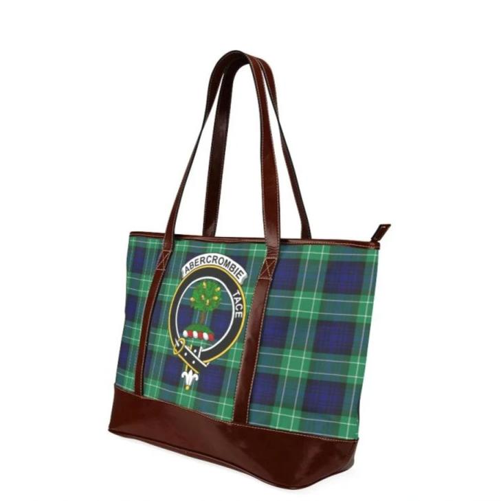 Abercrombie Tartan Clan Badge Tote Handbag Hj4