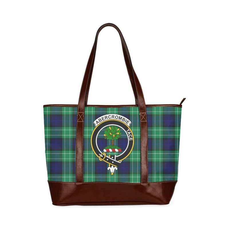 Abercrombie Tartan Clan Badge Tote Handbag Hj4