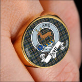 Scott Tartan Crest Ring Th8
