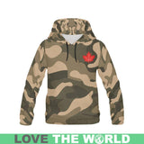 CANADA MAPLE LEAF WITH CAMO STYLE HOODIE K5
