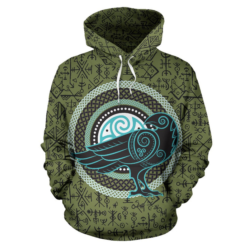 Celtic hoodie Celtic raven and symbols hoodie J7
