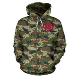 Cymru Wales Hoodie 05 - Camo Hoodie - BN02