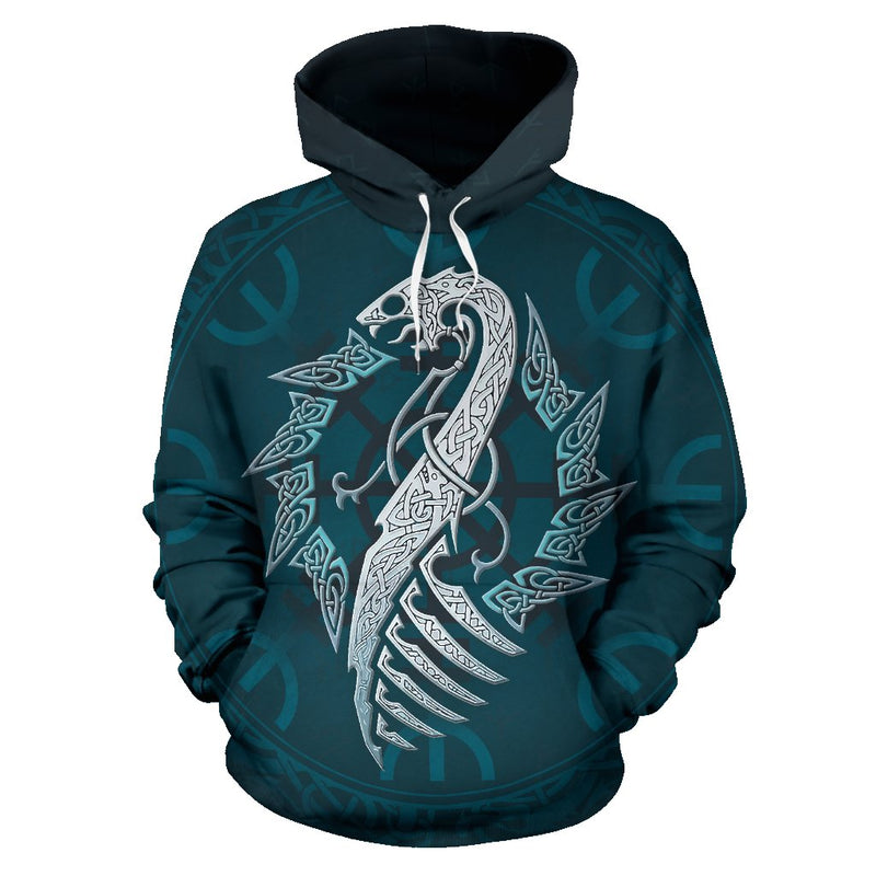 Viking hoodie Viking dragon hoodie J7