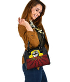 [Custom] Australia Aboriginal Shoulder Handbag, Black Lives Matter Sun Dot Painting - BN18