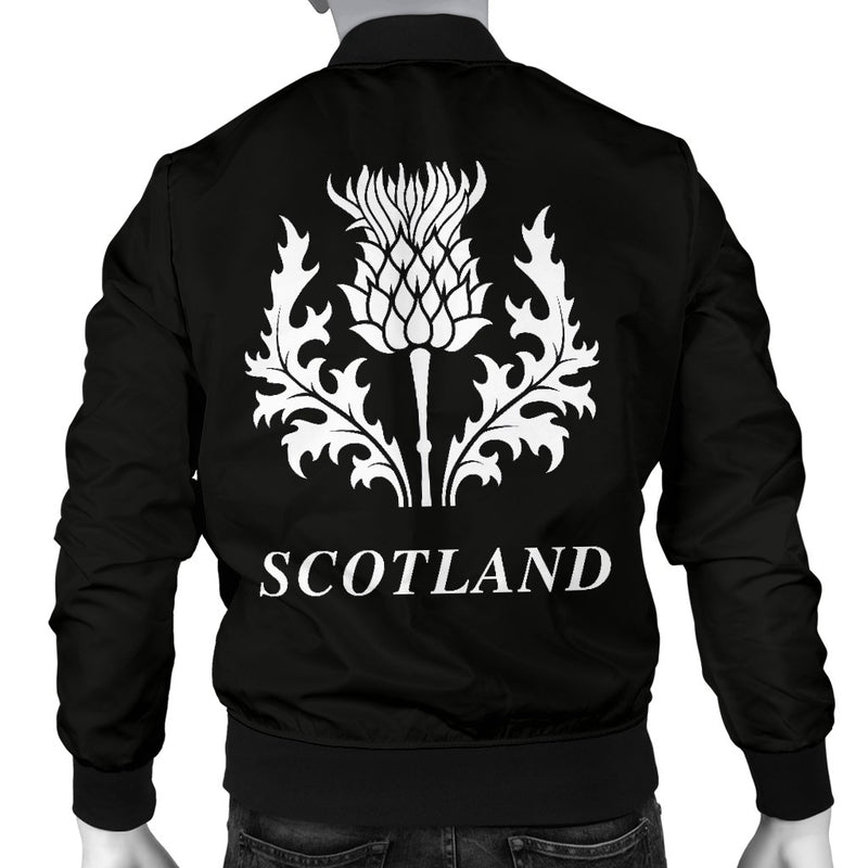 Ramsay Tartan Lion And Thistle Bomber Jacket For Men Th8
