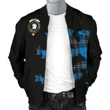 Ramsay Tartan Lion And Thistle Bomber Jacket For Men Th8