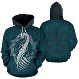 Viking hoodie Viking dragon hoodie J7