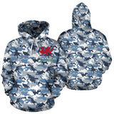 Cymru Wales Hoodie 02 - Camo Hoodie - BN02