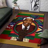 Nelson Mandela Area Rug - Fighting for African - BN21