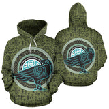 Celtic hoodie Celtic raven and symbols hoodie J7