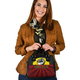 [Custom] Australia Aboriginal Shoulder Handbag, Black Lives Matter Sun Dot Painting - BN18