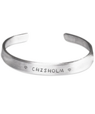 Chisholm Clan Name Stamped Bracelets K7