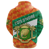 Ivory Coast Zip Hoodie Sporty Style K8