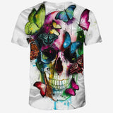 Newest Skull 3D Print Animal Cool Funny T-Shirt Men Short Sleeve Summer Tops T Shirt Male Fashion T Shirt Plus Size S-3XL