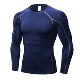 Quick Dry Men Running T shirt Long Sleeve Fitness Tops for Male Bodybuliding Compression Shirts Slimming Sports Tight fit