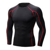 Quick Dry Men Running T shirt Long Sleeve Fitness Tops for Male Bodybuliding Compression Shirts Slimming Sports Tight fit