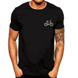 Men's explosive tops new summer cartoon bicycle pattern printed short-sleeved comfortable T-shirt tops футболка мужская 40*