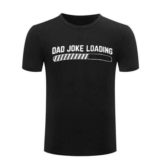 Womail Dad Joke Loading Letter Print Harajuku T Shirts Mens Plus Size Tops Short Sleeve O-Neck Fashion T Shirts Camiseta Homme #