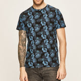 2020 New Men's Casual O-neck t shirt Men Flower Short Sleeve t shirts Men Summer Casual tshirt Tops M-3XL