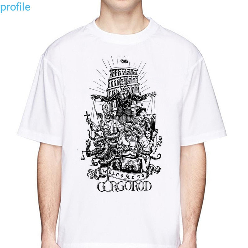 Oxxxymiron 2020 New Fashion Summer Short Men T Shirt Brand Clothing Casual Male T-shirt of White Tshirt Men