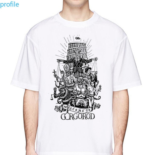 Oxxxymiron 2020 New Fashion Summer Short Men T Shirt Brand Clothing Casual Male T-shirt of White Tshirt Men