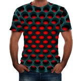 Fashion T Shirt Men Summer New Style 3D Round Printed Short Sleeves Fashion Comfort Blouse Top Hot Sale футболка#GH