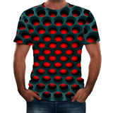 Fashion T Shirt Men Summer New Style 3D Round Printed Short Sleeves Fashion Comfort Blouse Top Hot Sale футболка#GH