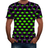 Fashion T Shirt Men Summer New Style 3D Round Printed Short Sleeves Fashion Comfort Blouse Top Hot Sale футболка#GH