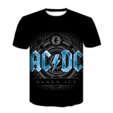 2020 Summer Short Sleeve Tees Brand Men T-shirt Metal Rock Band 3D Printed black ice T Shirt Male Hip Hop mens clothing