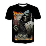2020 Summer Short Sleeve Tees Brand Men T-shirt Metal Rock Band 3D Printed black ice T Shirt Male Hip Hop mens clothing