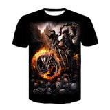 2020 Summer Short Sleeve Tees Brand Men T-shirt Metal Rock Band 3D Printed black ice T Shirt Male Hip Hop mens clothing