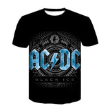 2020 Summer Short Sleeve Tees Brand Men T-shirt Metal Rock Band 3D Printed black ice T Shirt Male Hip Hop mens clothing