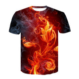 2020 Summer Short Sleeve Tees Brand Men T-shirt Metal Rock Band 3D Printed black ice T Shirt Male Hip Hop mens clothing